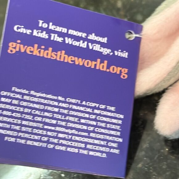 Give Kids the World Village MAYOR CLAYTON Bunny Rabbit Plush 10" NWT! - Picture 9 of 9